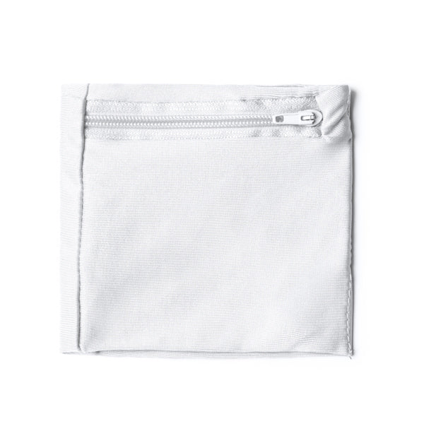 Stamina Speed microfibre wristband in white, ready for logo printing