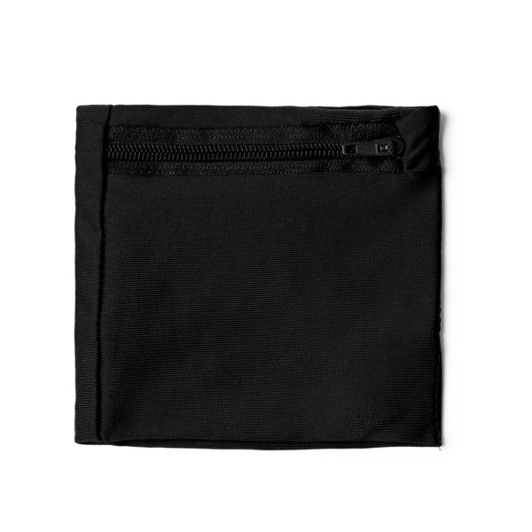 Stamina Speed microfibre wristband in black, ready for logo printing