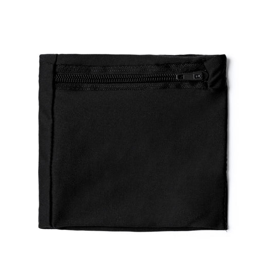 Stamina Speed microfibre wristband in black, ready for logo printing