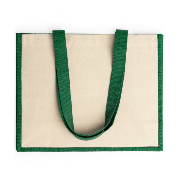 Stamina Nantes cotton tote bag in fern green, ready for logo printing