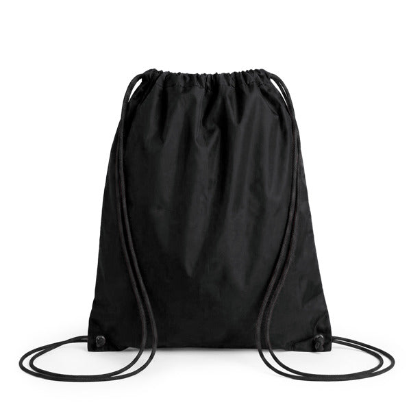 Stamina Hamelin all-purpose drawstring bag in black, ready for logo printing