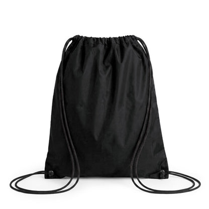 Stamina Hamelin all-purpose drawstring bag in black, ready for logo printing