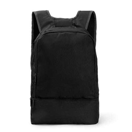 Roly Falco unisex backpack in black, ready for logo printing or embroidery