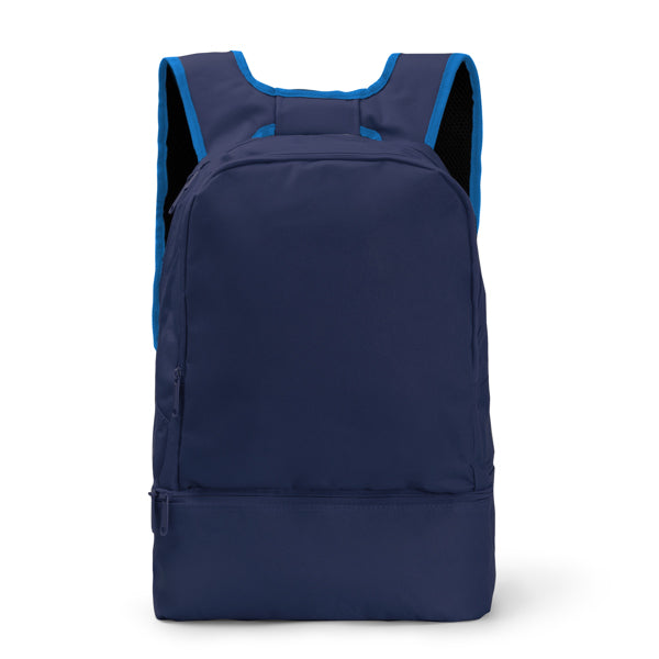 Roly Falco unisex backpack in navy blue, ready for logo printing or embroidery