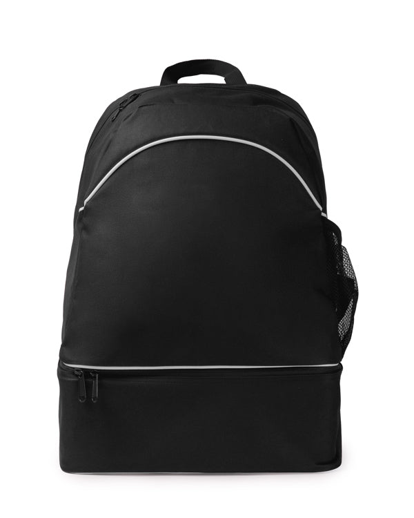 Roly Grajo unisex backpack in black, ready for logo printing or embroidery