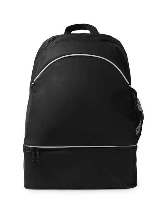 Roly Grajo unisex backpack in black, ready for logo printing or embroidery