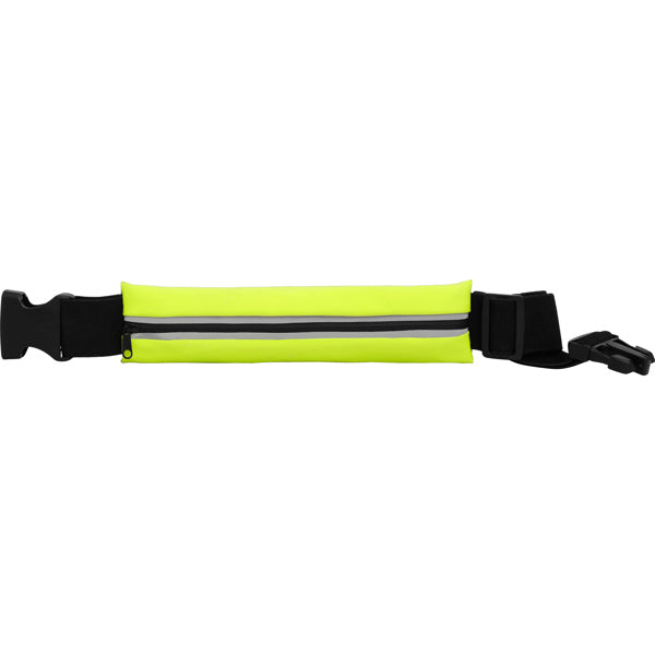 Stamina Marathon polyester and elastane running belt in fluor yellow/black, ready for logo printing