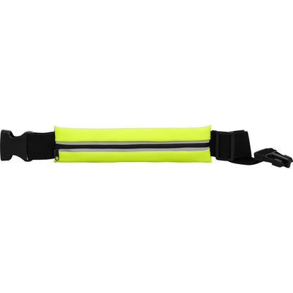Stamina Marathon polyester and elastane running belt in fluor yellow/black, ready for logo printing