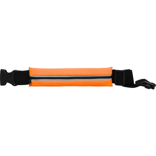 Stamina Marathon polyester and elastane running belt in fluor orange/black, ready for logo printing