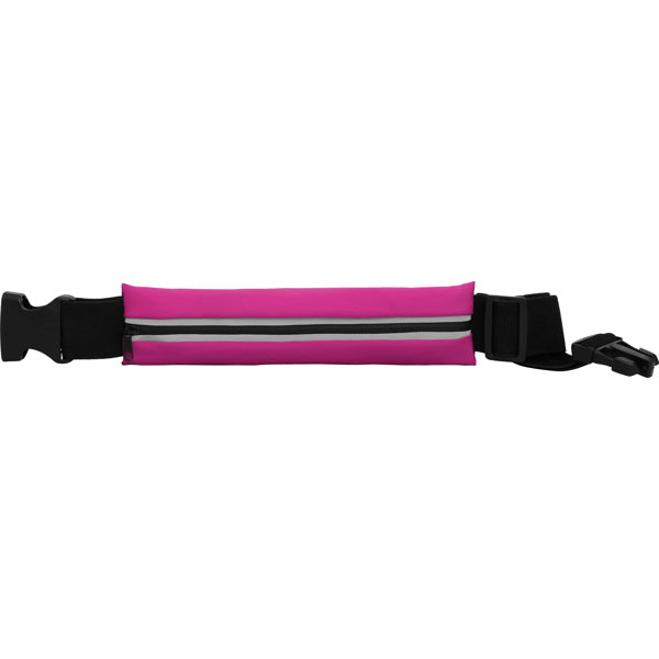 Stamina Marathon polyester and elastane running belt in rosette/black, ready for logo printing