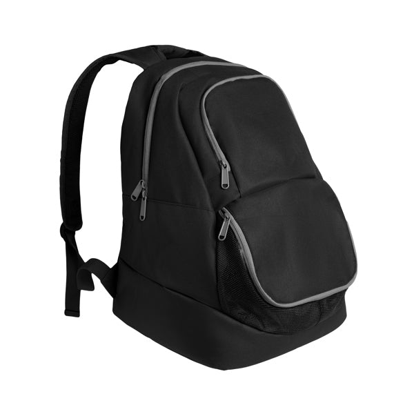 Roly Columba unisex backpack in black, ready for logo printing or embroidery