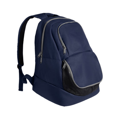 Roly Columba unisex backpack in navy blue, ready for logo printing or embroidery
