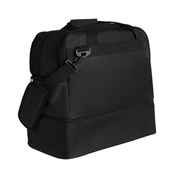 Roly Canary unisex sports bag in black, ready for logo printing or embroidery