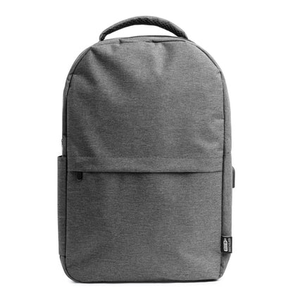 Stamina Gregor recycled RPET polyester backpack in heather grey, ready for logo printing