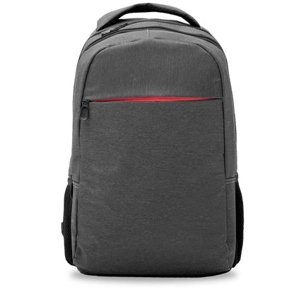 Stamina Chucao polyester laptop backpack in heather black, ready for logo printing