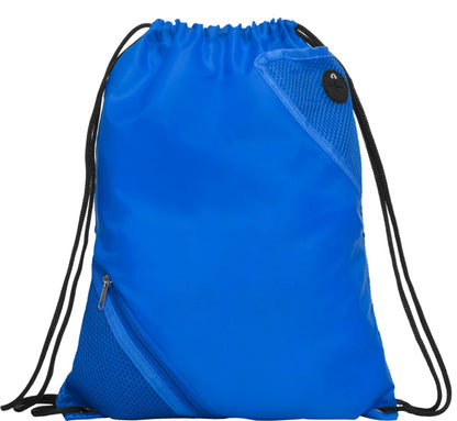 Stamina Cuanca all-purpose drawstring bag in royal blue, ready for logo printing