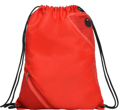 Stamina Cuanca all-purpose drawstring bag in red, ready for logo printing