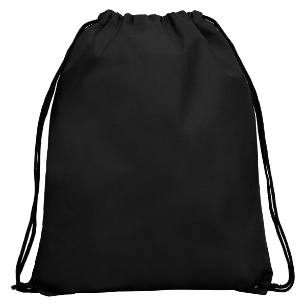Stamina Calao all-purpose drawstring bag in black, ready for logo printing