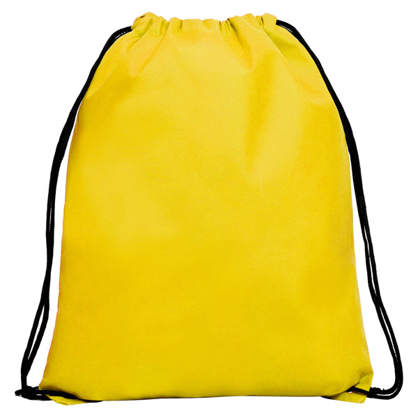 Stamina Calao all-purpose drawstring bag in yellow, ready for logo printing