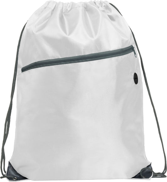 Stamina Ninfa all-purpose drawstring bag in white, ready for logo printing