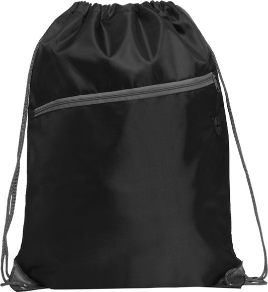 Stamina Ninfa all-purpose drawstring bag in black, ready for logo printing