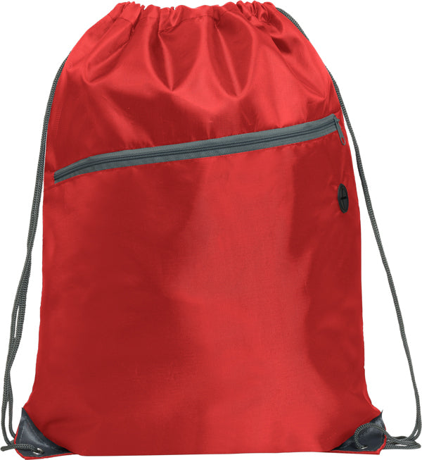 Stamina Ninfa all-purpose drawstring bag in red, ready for logo printing