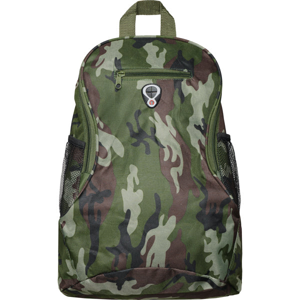Stamina Condor small backpack in forest camouflage, ready for logo printing