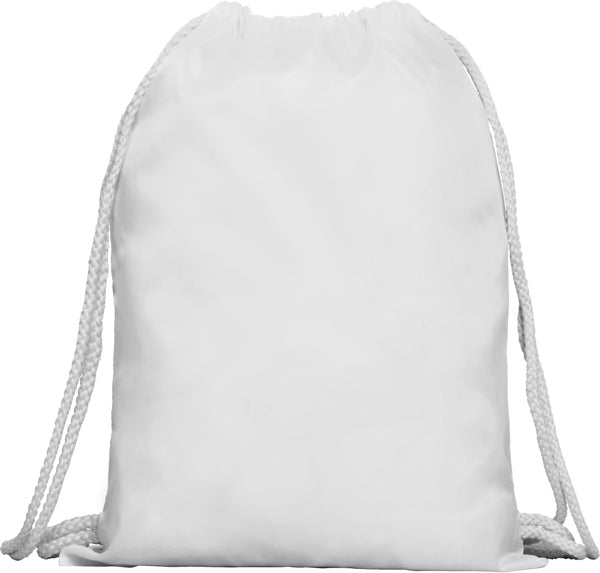Stamina Kagu all-purpose drawstring bag in white, ready for logo printing