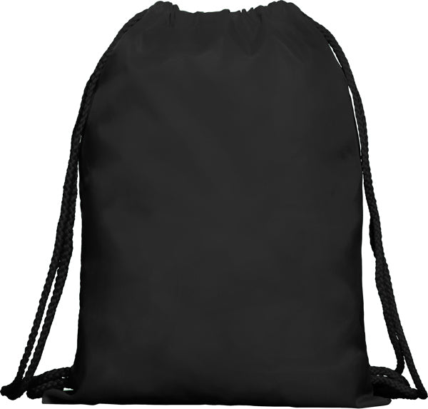 Stamina Kagu all-purpose drawstring bag in black, ready for logo printing