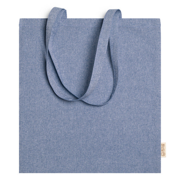 Stamina Rivoli recycled cotton tote bag in royal blue, ready for logo printing