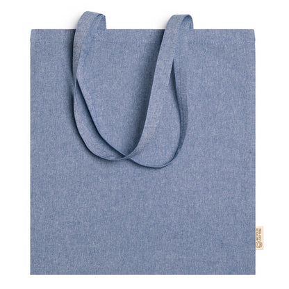 Stamina Rivoli recycled cotton tote bag in royal blue, ready for logo printing