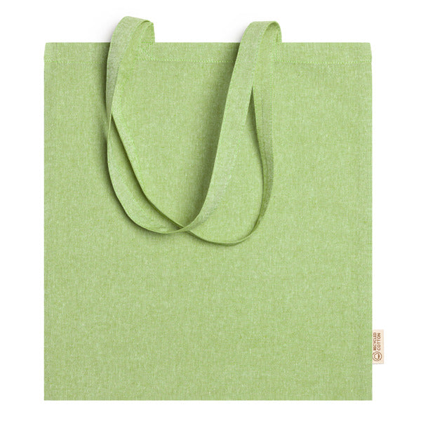 Stamina Rivoli recycled cotton tote bag in fern green, ready for logo printing