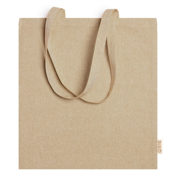 Stamina Rivoli recycled cotton tote bag in beige, ready for logo printing