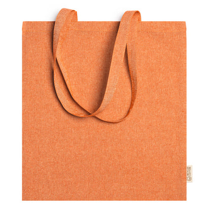 Stamina Rivoli recycled cotton tote bag in orange, ready for logo printing
