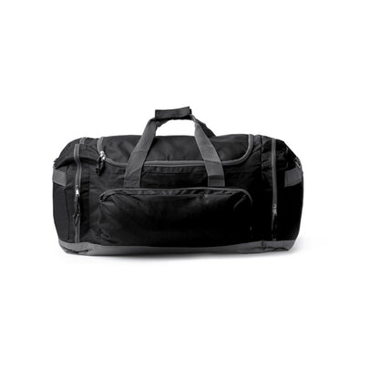 Stamina Novak 600D polyester tote bag in black, ready for logo printing