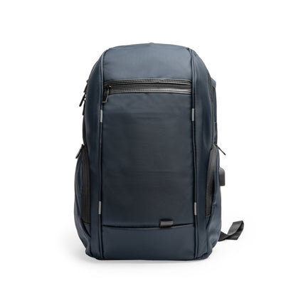 Stamina Duke nylon backpack in navy blue, ready for logo printing