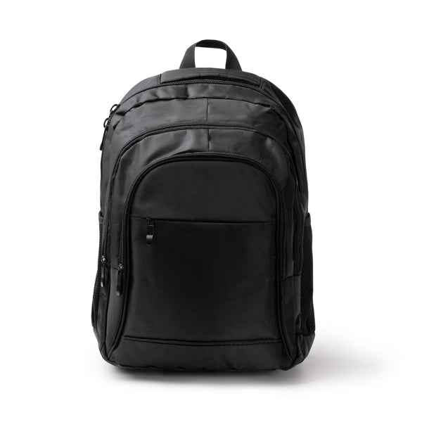Stamina Mardok 600D nylon backpack in black, ready for logo printing