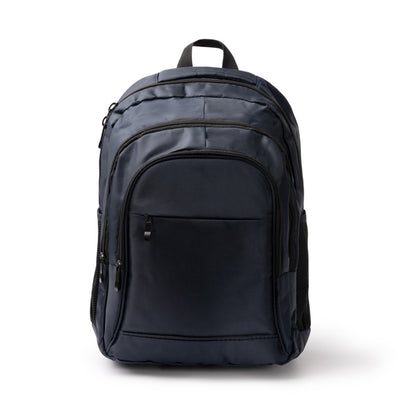 Stamina Mardok 600D nylon backpack in navy blue, ready for logo printing