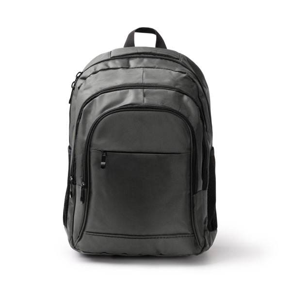 Stamina Mardok 600D nylon backpack in heather grey, ready for logo printing