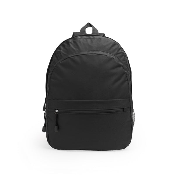Stamina Wilde 600D polyester backpack in black, ready for logo printing