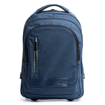 Stamina Garnes 300D heathered polyester backpack in royal blue, ready for logo printing