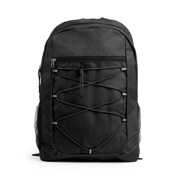 Stamina Misuri 600D polyester backpack in black, ready for logo printing