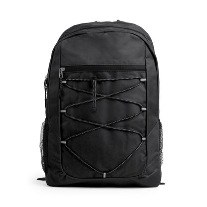 Stamina Misuri 600D polyester backpack in black, ready for logo printing