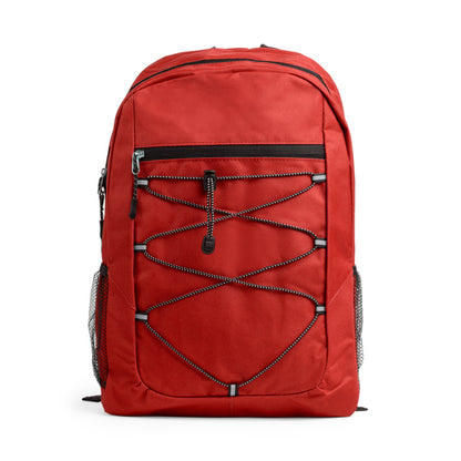 Stamina Misuri 600D polyester backpack in red, ready for logo printing