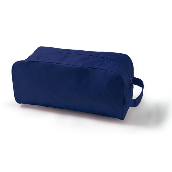Stamina Oblak 600D polyester shoe bag in navy blue, ready for logo printing