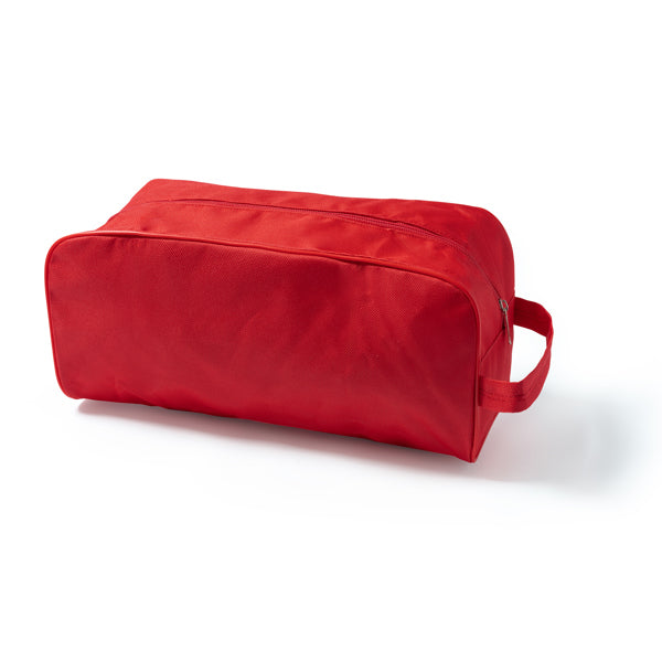 Stamina Oblak 600D polyester shoe bag in red, ready for logo printing