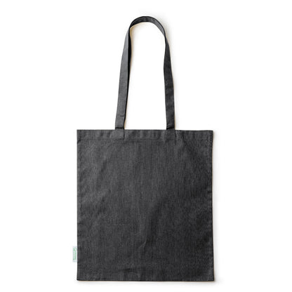 Stamina Bondy organic cotton shopping bag in black, ready for logo printing