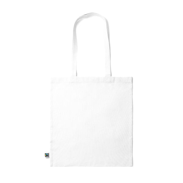 Stamina Kimex fairtrade cotton shopping bag in white, ready for logo printing