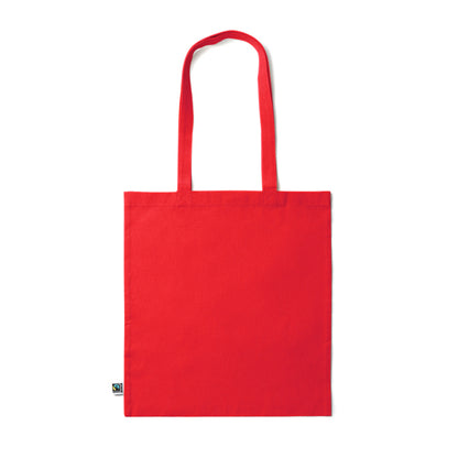 Stamina Kimex fairtrade cotton shopping bag in red, ready for logo printing