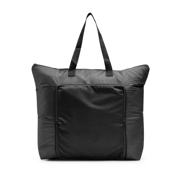 Stamina Lubin polyester cooler bag in black, ready for logo printing